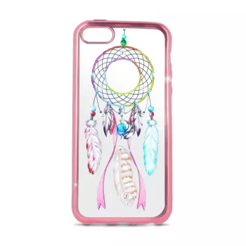 Beeyo Huawei P8 Lite 2017 / P9 Lite 2017 Dreamcatcher TPU Dėklas Rožinis