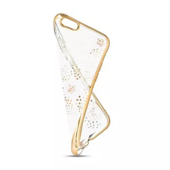 Beeyo Sony Xperia E5 Flower Dots TPU Dėklas Auksinis