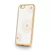 Beeyo Sony Xperia E5 Flower Dots TPU Dėklas Auksinis