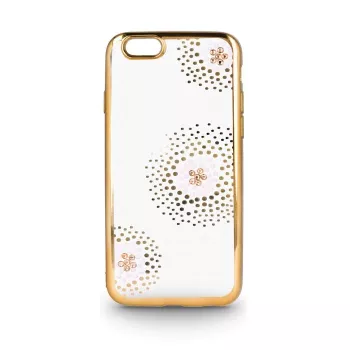 Beeyo Sony Xperia E5 Flower Dots TPU Dėklas Auksinis