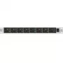 Behringer DI800 8 kanalų aktyvi DI dėžutė su 1/4 inch TS / XLR kombinuotais įėjimais ir XLR išėjimais, juoda/sidabrinė