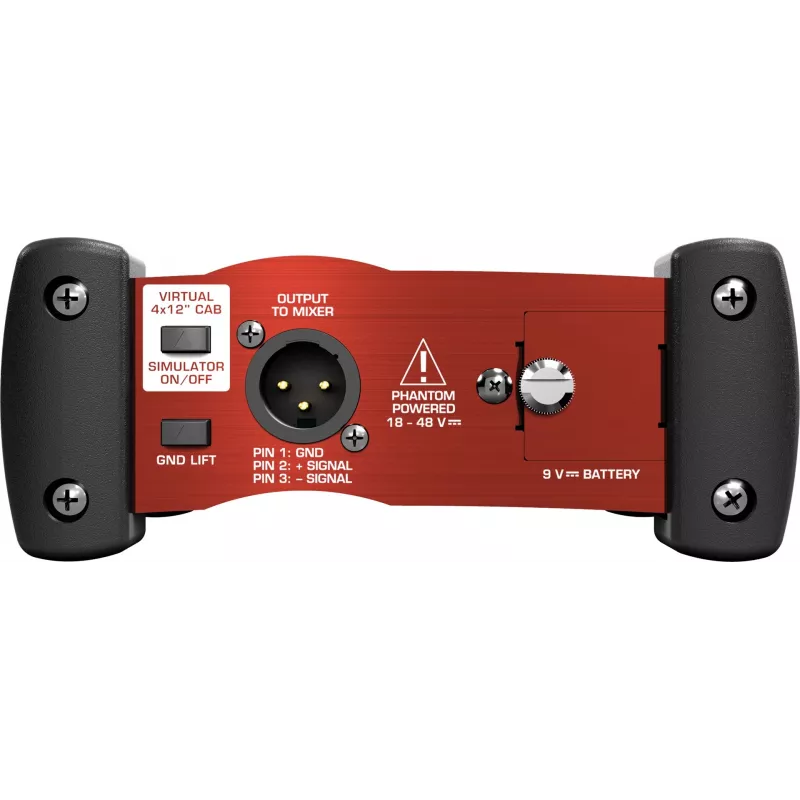 Behringer GI100 aktyvi 1 kanalo DI dėžutė su garsiakalbio simuliacija