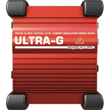 Behringer GI100 aktyvi 1 kanalo DI dėžutė su garsiakalbio simuliacija
