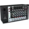 Behringer PMP500MP3 500W 8-Kanalo Powered Mixer su MP3 grotuvu ir KLARK TEKNIK FX