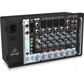 Behringer PMP500MP3 500W 8-Kanalo Powered Mixer su MP3 grotuvu ir KLARK TEKNIK FX