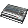 Behringer PMP6000 20 kanalų stiprintuvo sumaišytuvas su dvigubu FX ir 1200W tilto išvestimi, juodos spalvos
