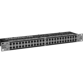 Behringer PX3000 48 taškų 1/4 colio TRS pataisų skydas, 1U stovo montavimas, 3 režimų perjungimas