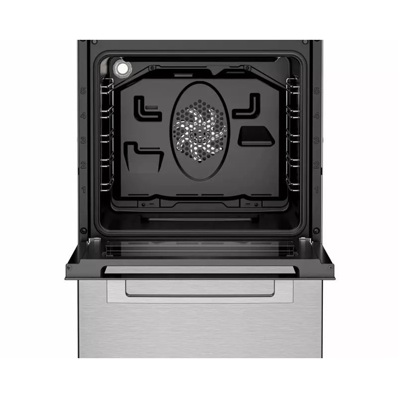 BEKO FSM59300XDS Laisvai pastatoma indukcinė viryklė su elektrine orkaite, nerūdijantis plienas