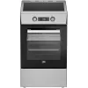 BEKO FSM59300XDS Laisvai pastatoma indukcinė viryklė su elektrine orkaite, nerūdijantis plienas