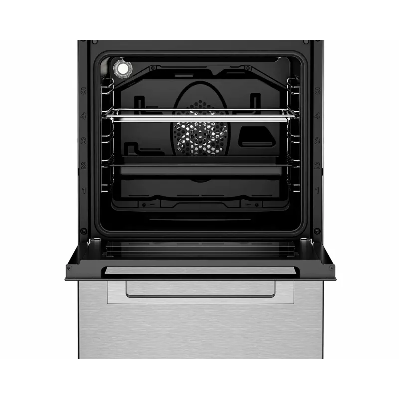 BEKO FSM59300XDS Laisvai pastatoma indukcinė viryklė su elektrine orkaite, nerūdijantis plienas