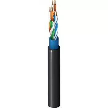 Belden CatSnake Category 5E taktinis Ethernet laidas, 24 AWG vytosios vario gyslos, UTP, TPE apvalkalas, juodas, 100 MHz, Gigabit, High-Flex