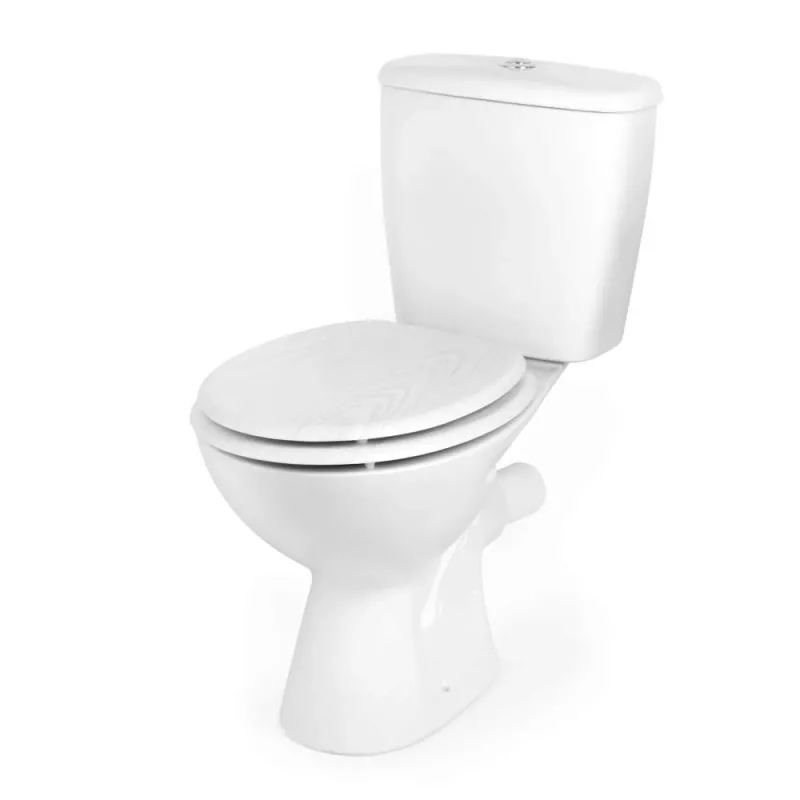 Beldray LA00000073WHTEU7 Medinis tualeto dangtis - lėtas uždarymas, baltas, ovalus