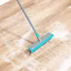 Beldray LA00000177UFEU7 2 In 1 Floor Scrub Brush with Squeegee, Long Handle, Grey/Blue