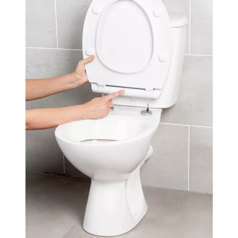 Beldray LA00000201WPEU7 Anti-bac Ultra-Slim Tualeto Sėdynė, Balta
