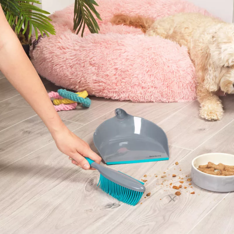 Beldray LA034191UFPEU7 Anti-bac Pet Plus+ Guminiu antgaliu šluotelė ir samtelis