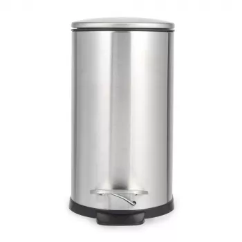 Beldray LA036683SSPEU7 Slimline D formos pedalų šiukšliadėžė, 5 litrai, sidabrinė