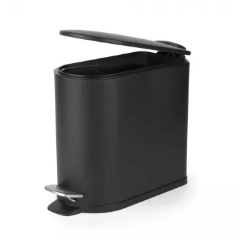 Beldray LA036690BLKPEU7 Slimline D formos pedalų šiukšliadėžė, 5 litrai, juoda