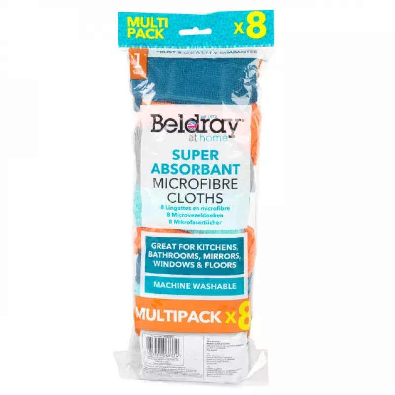 Beldray LA066374FEU7 Super Absorbent Microfibre Cloths (8 vnt.)