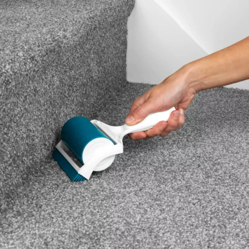 Beldray LA072597FEU7 Pet Plus+ rankinis gelinis pūkų valiklis – daugkartinis silikoninis pūkų šalintuvas gyvūnų plaukams, pūkams, dulkėms – mėlyna ir pilka