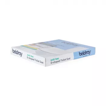 Beldray LA072771PEU7 Anti-bac D formos tualeto sėdynė, balta