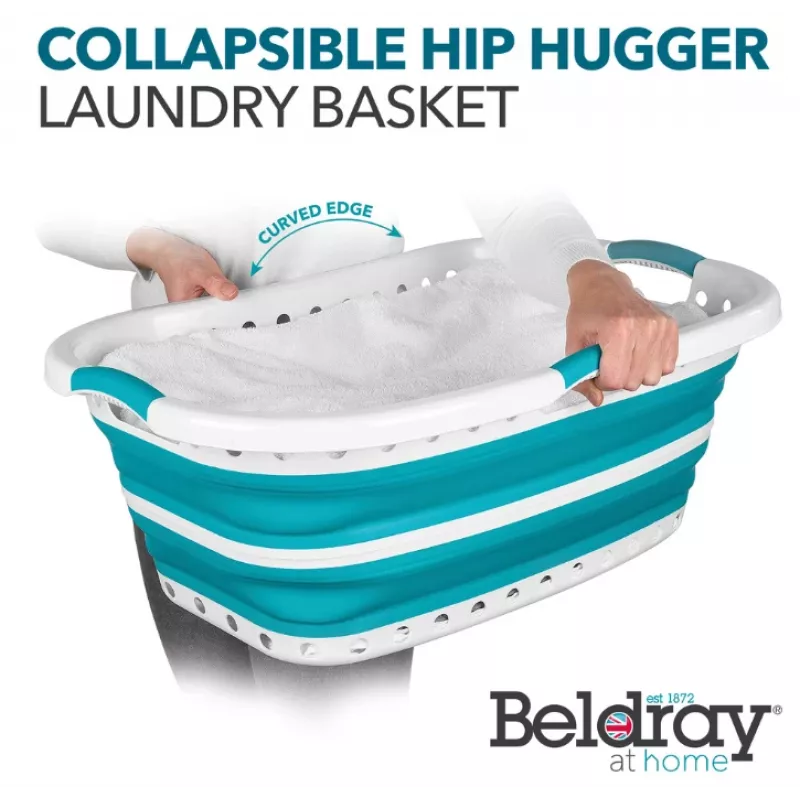Beldray LA072979TQFEU7 37 L Sulankstomas krepšys skalbiniams Hip Hugger Turkio spalvos