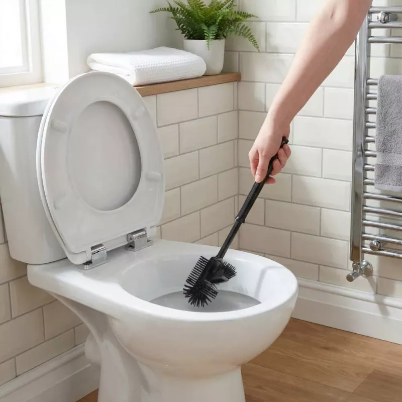 Beldray LA084538BLKPEU7 Anti-bac tualeto šepetėlio ir laikiklio rinkinys - juodas