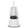 Beldray LA084538PUFFEU7X Antibac Silicone Toilet Brush with Holder, Purple