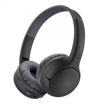 Belkin Soundform Mini 2 belaidės ausinės ant ausų vaikams, juodos
