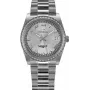 BELLEVUE H3 Women's Quartz Watch 36mm Stainless Steel White Dial Black Leather