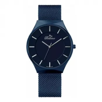 BELLEVUE Vyriškas E58 analoginis kvarcinis laikrodis 32mm nerūdijantis plienas juoda oda