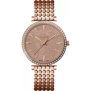 BELLEVUE Woman E64 32mm Quartz Analog Watch Silver Stainless Steel Mesh