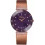 BELLEVUE Woman F114 Quartz Analog Watch 26mm Stainless Steel Leather Black