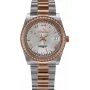 BELLEVUE Woman I22 27mm Swiss Quartz Watch White Dial Black Leather Strap