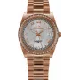BELLEVUE Woman I28 (28mm) Quartz Analog Watch - Silver Dial, Black Leather Strap