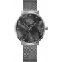 BELLEVUE Women's B13 Analog Quartz Watch 33mm Stainless Steel Case Black Leather Strap