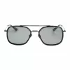 Belstaff Avedon S118 vyriški akiniai nuo saulės – juodas acetato rėmelis, pilki polikarbonato lęšiai, UV400 apsauga, 56/20/145 mm