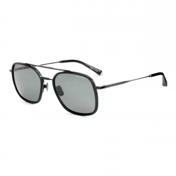 Belstaff Avedon S118 vyriški akiniai nuo saulės – juodas acetato rėmelis, pilki polikarbonato lęšiai, UV400 apsauga, 56/20/145 mm