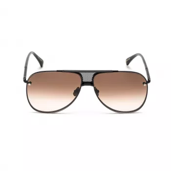 Belstaff Beckinton vyriški akiniai nuo saulės - juodas acetatinis rėmas, pilki lęšiai 61/12/145 mm UV400