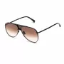 Belstaff Beckinton vyriški akiniai nuo saulės - juodas acetatinis rėmas, pilki lęšiai 61/12/145 mm UV400