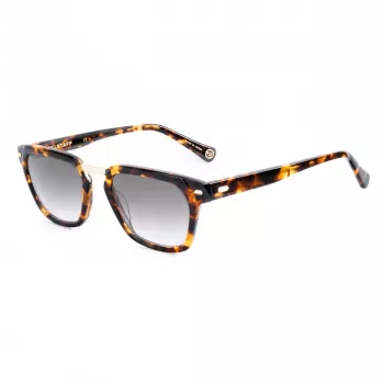 BELSTAFF COOPER-S192 Unisex akiniai nuo saulės - 52/21/145 mm - Juodas rėmelis, pilki lęšiai