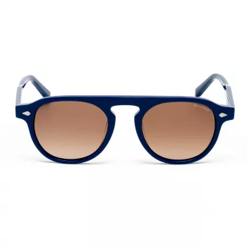 BELSTAFF LARSSON-AZUL Unisex akiniai nuo saulės, mėlynas rėmelis, pilki lęšiai 49/21/145 mm UV400