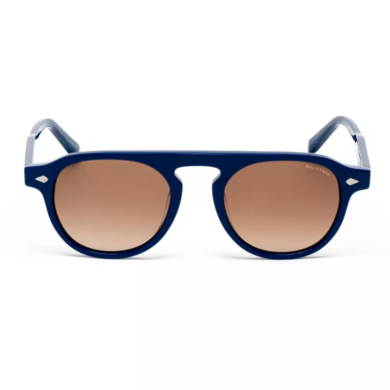 BELSTAFF LARSSON-AZUL Unisex akiniai nuo saulės, mėlynas rėmelis, pilki lęšiai 49/21/145 mm UV400