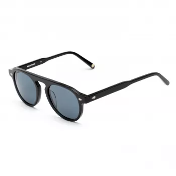 BELSTAFF LARSSON-NEGRO Unisex akiniai nuo saulės 49/21/145 mm juodas rėmelis pilki lęšiai UV400