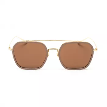 Belstaff Merrick II vyriški akiniai nuo saulės smėlio spalvos rudo gradiento 57 mm