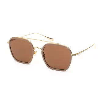 Belstaff Merrick II vyriški akiniai nuo saulės smėlio spalvos rudo gradiento 57 mm