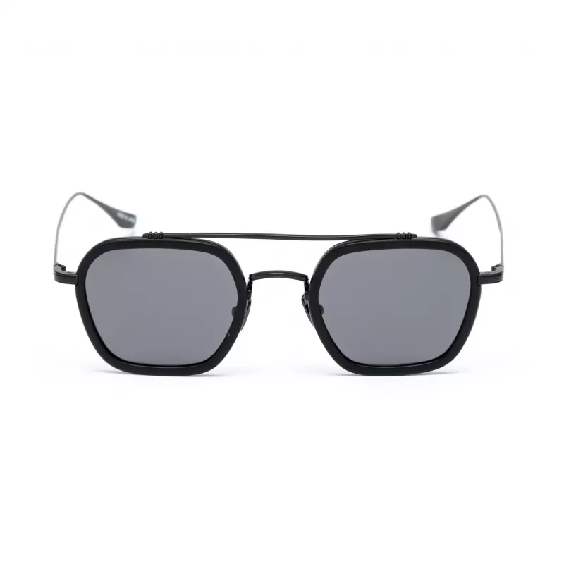 BELSTAFF MERRICKNEGROW Unisex akiniai nuo saulės - juodas rėmelis, dūminiai pilki lęšiai, 47/23/143 mm