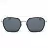 Belstaff Merrikiigris vyriški akiniai nuo saulės - pilkas acetato rėmelis su pilkais polikarbonato lęšiais - 52/17/140 mm