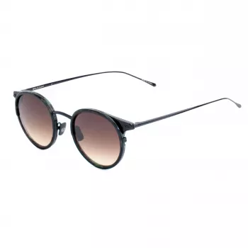 Belstaff Parkgate-S123 Unisex akiniai - Juodas rėmelis, pilki lęšiai, 48/21/145 mm
