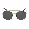 Belstaff Staham Dorado vyriški akiniai nuo saulės - Pilot Square acetatinis rėmelis UV400 pilki lęšiai 54mm