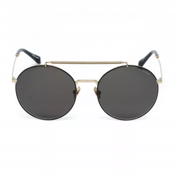 Belstaff Staham Dorado vyriški akiniai nuo saulės - Pilot Square acetatinis rėmelis UV400 pilki lęšiai 54mm
